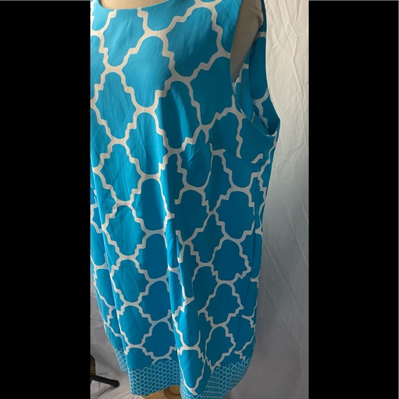 Robe Ronni Nicole 'O So Slim' - Taille 10, Violet Abstrait, Manches 3/4, Doublée, Neuf Avec étiquettes